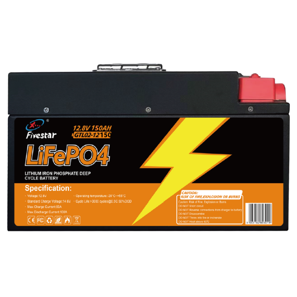 FIVESTAR 12.8V 150AH 1.92KWH LITHIUM BATTERY - GTL 12150 LIFEPO4